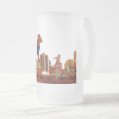 Las Vegas Frosted Glass Beer Mok (Voorkant rechts)