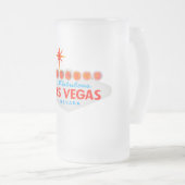 Las Vegas Frosted Glass Beer Mug (Devant droit)