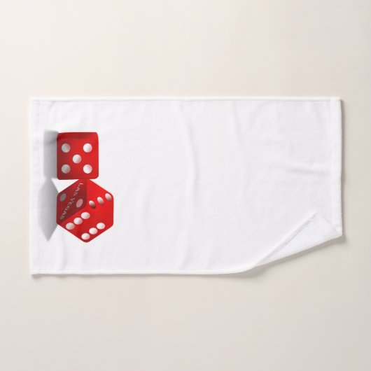 Las Vegas Gambling Craps Dice Bad Handdoek (Handdoek)