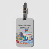 Las Vegas gepersonaliseerd Bagagelabel (Voorkant (verticaal))