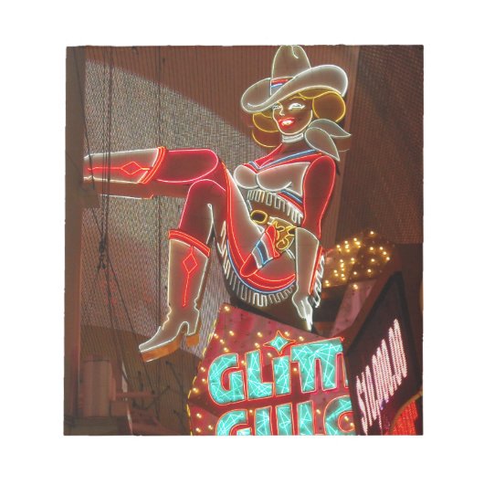 Las Vegas Glitter Gulch Notitieblok (Voorkant)