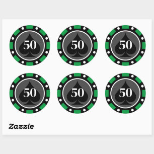 Las Vegas gokken casino poker chip stickers