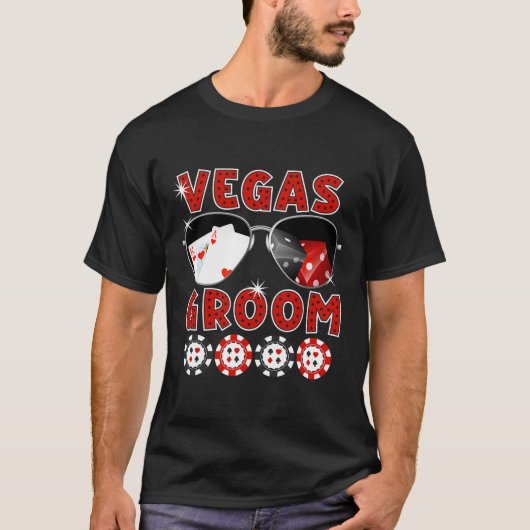 Las Vegas Groom Wedding T-shirt Bachelor Party Sta (Voorkant)