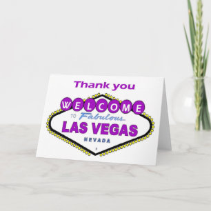 Las Vegas Hartelijk dank Bedankkaart