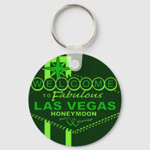 Las Vegas Honeymoon Pop Art Sleutelhanger