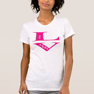 Las Vegas Hot Pink Dames Casual Scoop T-shirt