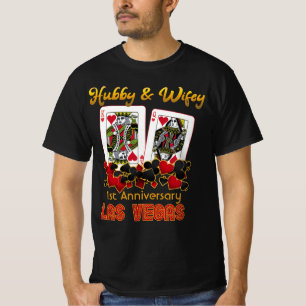 Las Vegas Hubby Wifey Wedding Jubileum T-Shirt