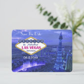 Las Vegas Huwelijk - Bewaar de Datum Kaart (Staand voorkant)