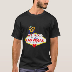 Las Vegas Huwelijk Bruid Bruidegom Bijpassende Dou T-shirt