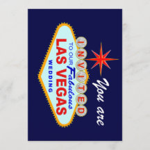 Las Vegas Huwelijksuitnodiging