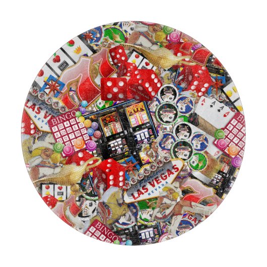 Las Vegas Icons - Gamblers Delight Snijplank (Voorkant)