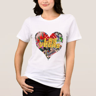 Las Vegas Icons - Heart Shape Tri-Blend Shirt