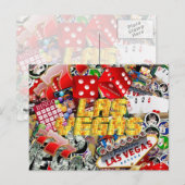 Las Vegas Icons - Neon Lights Briefkaart (Voorkant / Achterkant)