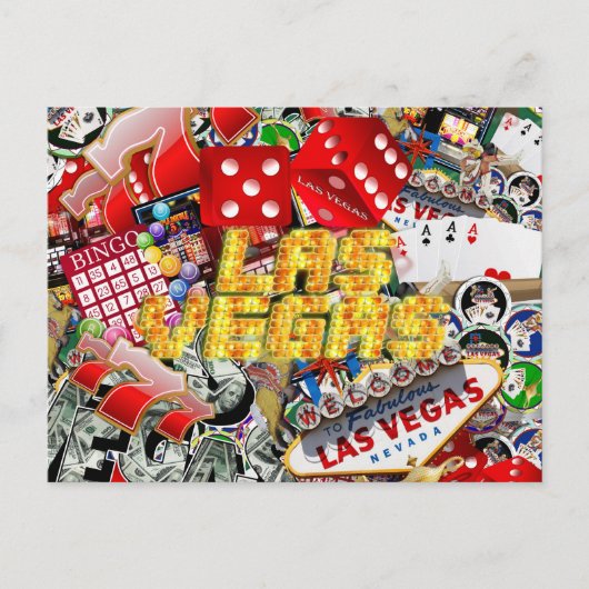 Las Vegas Icons - Neon Lights Briefkaart (Voorkant)