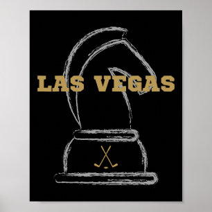Las Vegas IJshockey Sportteam Gouden Nieuwigheid B Poster