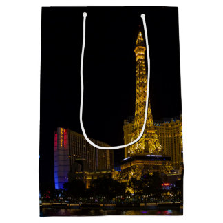 Las Vegas in de nacht Skyline Medium Cadeauzakje