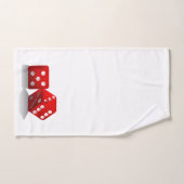 Las Vegas - Jeux de craps Dice (Serviette à main)