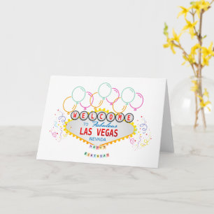 Las Vegas jolies cartes d'anniversaire