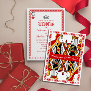 Las Vegas Jouer Carte King & Queen Mariage