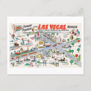 Las Vegas Kaart Briefkaart