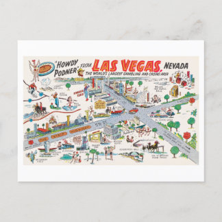 Las Vegas Kaart Briefkaart