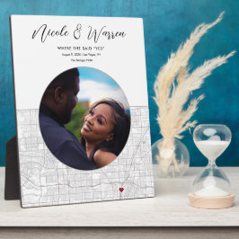 Las Vegas Kaart Bruiloft Verloving Foto Gift Fotoplaat