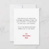 Las Vegas Kaart suites foto bruiloft dank u (Achterkant)