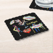 Las Vegas Kartonnen Onderzetters (Gebogen)