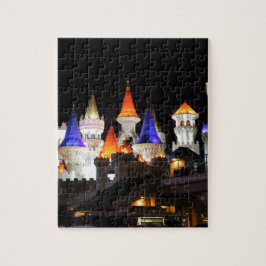 Las Vegas Kasteel Hotel Gokken Vegas Stad Kleurrij Legpuzzel