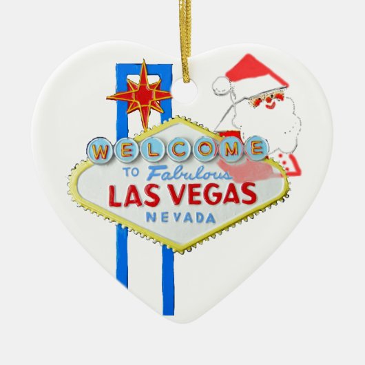 Las Vegas Kerstmis Keramisch Ornament (Voorkant)