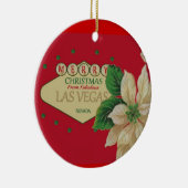 Las Vegas kerstversiering Keramisch Ornament (Rechts)