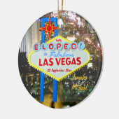 Las Vegas kerstversiering Keramisch Ornament (Links)