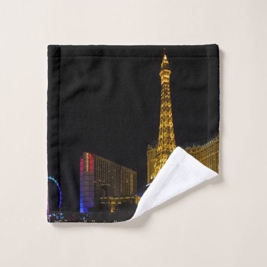 Las Vegas la nuit Skyline (Gant de toilette)