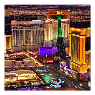 Las Vegas landschap in Nevada Foto Afdruk