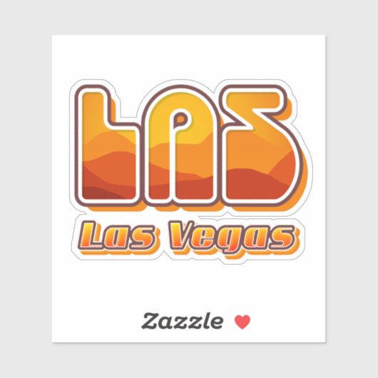 Las Vegas LAS Airport Code Sticker (Vel)