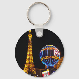 Las Vegas Las Vegas City Illuminated Night Casino Sleutelhanger