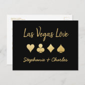 Las Vegas Love Card Suit Enregistrer la date Carte (Devant / Derrière)