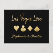 Las Vegas Love Card Suit Enregistrer la date Carte (Devant)