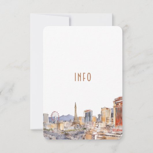 Las Vegas Love Mariage Info Carte Détails (Dos)