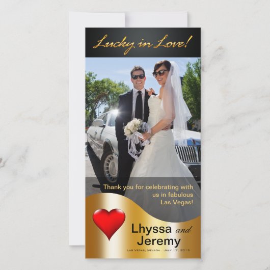 Las Vegas Lucky in Love Merci noir/or (Devant)