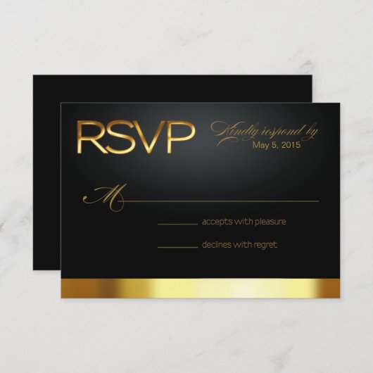 Las Vegas Lucky in Love RSVP or/noir (Devant / Derrière)