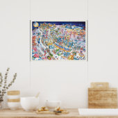 Las Vegas map Poster (Keuken)