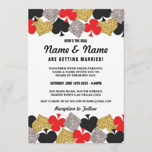 Las Vegas Mariage Casino Royale Invitation des car
