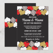 Las Vegas Mariage Casino Royale Invitation des car (Devant / Derrière)