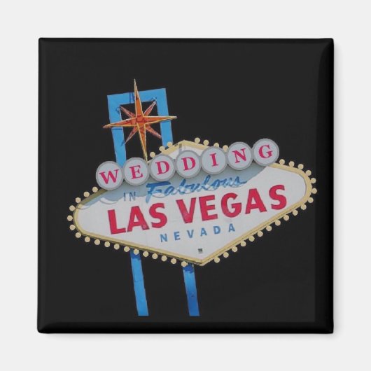 Las Vegas MARIAGE Magnet Échantillon 1 (Devant)