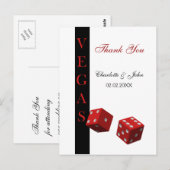 Las Vegas Mariage Merci cartes (Devant / Derrière)