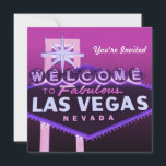 Las Vegas Mariage ou tout événement Invitation off<br><div class="desc">Photo éditée du panneau de bienvenue à Las Vegas. Customisez-le avec votre propre occasion d'écriture - en conséquence, et vous pouvez également modifier les polices, tailles et couleurs du texte. Ajoutez ce dont vous avez besoin, supprimez ce dont vous n'avez pas besoin. Customisez-le au désir de votre coeur et ajoutez-y...</div>