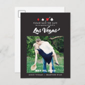 Las Vegas Mariage Photo Enregistrer la date Carte  (Devant / Derrière)