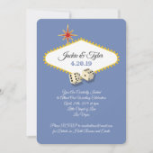 Las Vegas Marquee Huwelijk in Hydrangea Kaart (Voorkant)