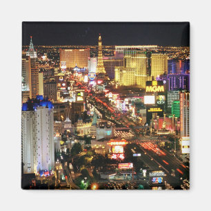 Las Vegas nacht skyline magneet